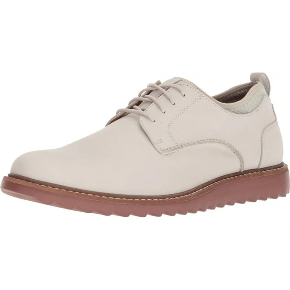 NEW!! Men’s G.H.Bass Dirty Buck 2.0 Plain Toe Oyster Leather Oxford Size 8M
